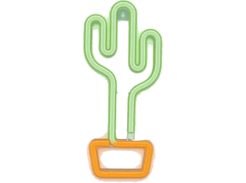 Luces LED Forever RTV100211 Neón BAT+USB Cactus Orange Green
