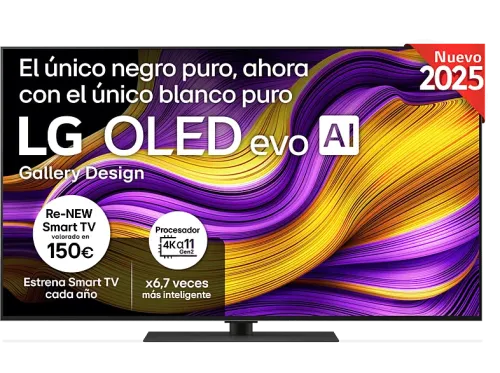 TV OLED 55" LG OLED55G56LS OLED 4K Procesador Inteligente α11 AI Processor 4K Gen2 Smart TV DVB-T2 (H.265) Rocky Black