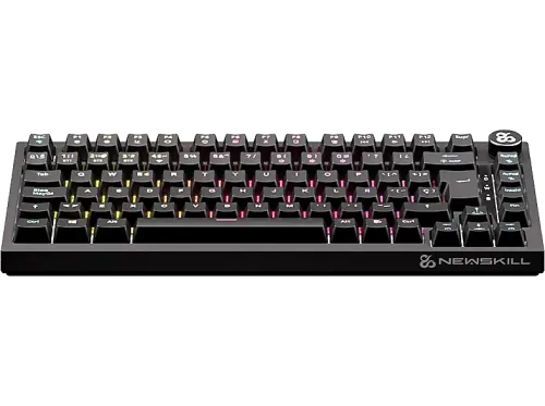 Teclado gaming Newskill Pyros Pro Bluetooth Antighosting 100% Hotswap Switches Outemu Red Iluminación RGB Negro