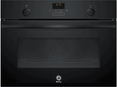 Horno compacto Balay 3CB5159N3 Serie cristal Multifunción Aquálisis 47 l  Aire caliente 3D Profesional Turbo grill 60 cm Negro