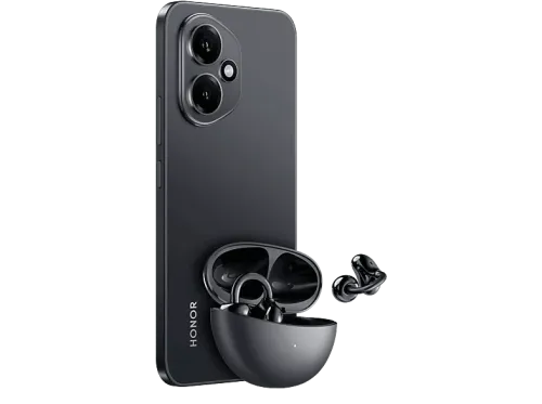 Móvil Honor 400 5G Midnight Black 256GB 8GB RAM 6.55" AMOLED Qualcomm Snapdragon 7 Gen 3 5300 mAh MagicOS 9.0 + Auriculares flip clip buds