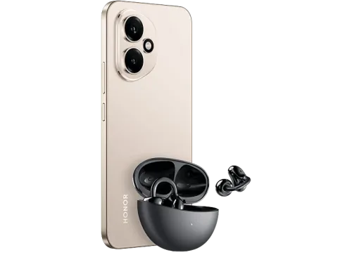 Móvil Honor 400 5G Desert Gold 256GB 8GB RAM 6.55" AMOLED Qualcomm Snapdragon 7 Gen 3 5300 mAh MagicOS 9.0 + Auriculares flip clip buds