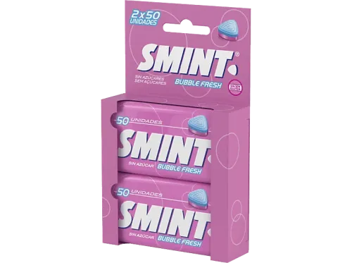 CHUPA CHUPS SMINT TIN TWINPAC BUBBLE FRESH