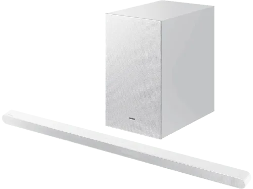 Barra de sonido Samsung HW-S701D/ZF- ULTRASLIM Bluetooth Dolby Atmos inalámbrico 250 W SpaceFit Sound Blanco