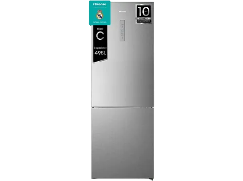 Frigorífico combi Hisense RB645N4BIC Total No Frost 200 cm Ancho 70 cm 495 l Metal Tech Cooling Motor Inverter Inox