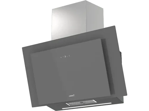 Campana decorativa Cata THALASSA PRO 800GGR 6 Niveles de Extracción 842 m³/h 80 cm Ancho Tira LED Temporizador Gris