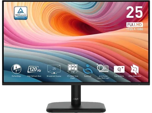 Monitor MSI PRO MP251L E2 24.5" Full-HD 120 Hz 1 ms MPRT 4 ms GtG IPS Adaptive Sync Negro