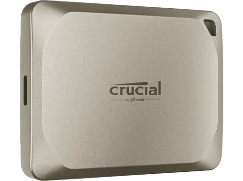 Disco duro SSD externo 2 TB Crucial X9 Pro for Mac Portable SSD Velocidad de lectura y escritura 1050 MB/s Plug-and-Play Beige