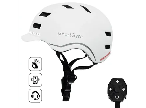 Casco smartGyro Helmet PRO Talla M/L Altavoces Incorporados Manos libres Micrófono Blanco