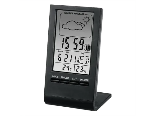 Estación meteorológica Hama Termómetro LCD Función de Alarma programable Recordatorio de cumpleaños Interior Negro