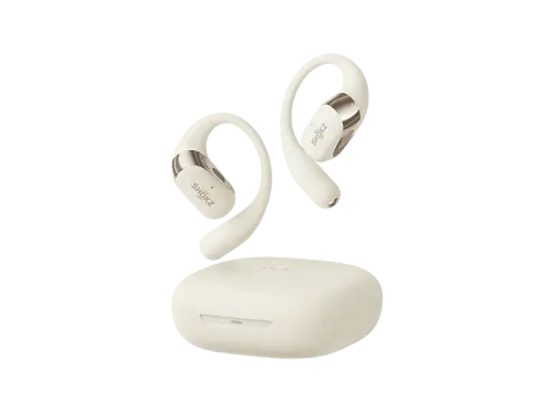 Auriculares True Wireless Shokz OpenFit 2 48 h Autonomía Open-Ear Resistencia al agua IP55 Micrófono con cancelación de ruido Beige