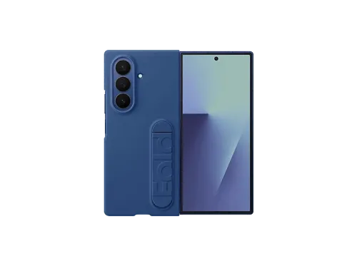 Funda + Protector pantalla Samsung Para Samsung Galaxy Z Fold7 De Silicona Azul