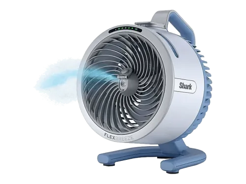 Ventilador de agua Shark FlexBreeze HydroGo 36 W 5 Velocidades Depósito de Agua de 150 ml 12h autonomía IPX5 Azul