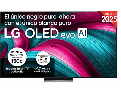 TV OLED 83" LG OLED83C54LA OLED 4K Procesador Inteligente α9 AI Processor 4K Gen8 Smart TV DVB-T2 (H.265) Negro