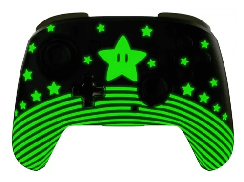 Mando Nintendo Switch Turtle Beach Rematch Wireless Controller Super Mario Star Cable USB Brilla en la oscuridad Hasta 40 horas