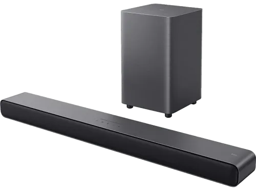 Barra de sonido TCL S55HE Bluetooth Inalámbrico 220W 2.1 Canales Dolby Atmos 5 teclas táctiles LED Titanio Oscuro