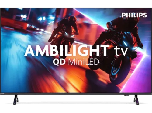TV Mini LED 55" Philips 55MLED920/12 UHD 4K Ambilight Smart TV P5 Perfect Picture Engine 120 Hz Dolby Vision y Atmos Negro
