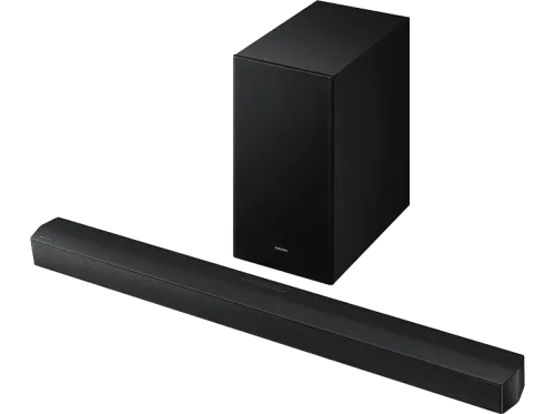 Barra de sonido Samsung HW-B66CF/ZF Bluetooth Inalámbrico 370 W Subwoofer y Dolby Atmos inalámbrico 3.1 canales Negro
