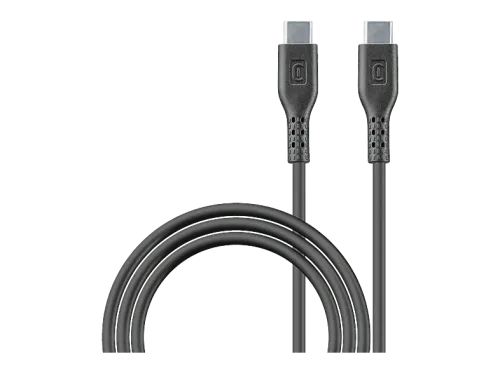 Cable USB CellularLine Cable de carga ultrarrápida 100W con tecnología 5A Tipo C a Tipo C 200 cm Para portátil o smartphone