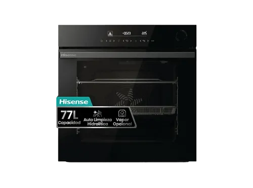 Horno Hisense BSA66346ADBG Multifunción Hidrolítico 77 l 59.5 cm WiFi Doble Grill Air Fry Negro