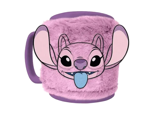 Taza Sherwood Ángel Peluche 440 ml Cerámica Tejido de Felpa con Cierre de Velcro