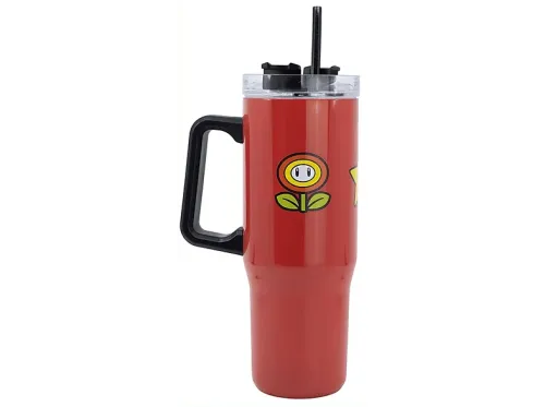Termo Sherwood Super Mario 940 ml Acero inoxidable Con pajita y asa ergonómica