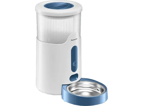 Comedero automático inteligente Panasonic CP-JNF01CW Apto para Lavavajillas Fabricado en Acero Inoxidable Higiénico Blanco