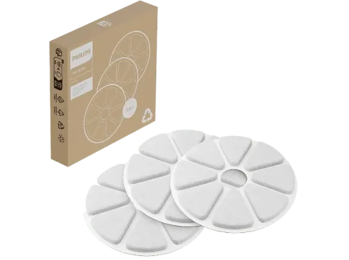 Filtro recambio para bebedero Philips PAW0010/01 Carbón activo multicapa Agua potable limpia y fresca Paquete con 3 filtros