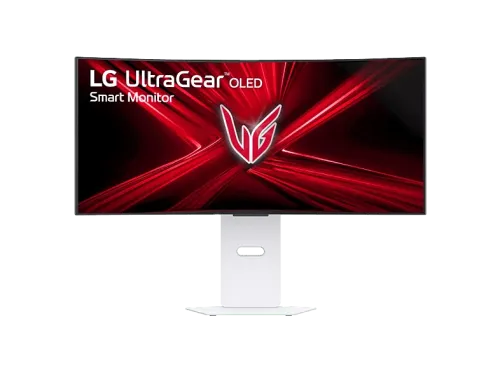 Monitor gaming LG 34GX90SA-W 34" WQHD 4K 240 Hz 0.03 ms OLED curvo 800R AMD FreeSync™ USB-C Altavoces integrados Altura ajustable Blanco