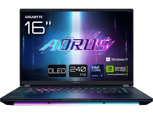 Portátil gaming Gigabyte AORUS MASTER 16 BYHC5ESE64SP 16" WQXGA Intel® Core™ i7-13650HX 32GB RAM 1TB SSD GeForce RTX™ 5080 Windows 11 Pro