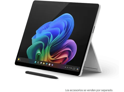 Convertible 2 en 1 MS Surface Pro Copilot+ PC,13" Snapdragon® X Elite 45 TOPS 16GB RAM 512GB SSD Adreno GPU Windows 11 Home Platinum