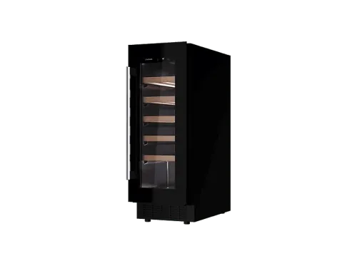 Vinoteca Teka RVU 10020 GBK Cíclico 20 botellas LED Puerta Reversible Doble Cristal Tintado Negro