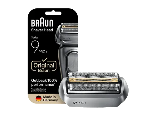 Recambio para afeitadora Braun 96M Compatible con afeitadoras Series 9 PRO+ Plata