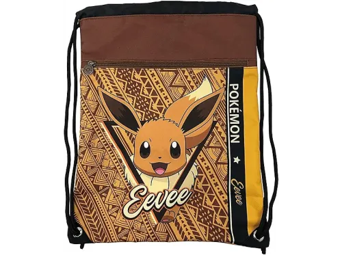 Mochila Sherwood Pokémon: Eevee De cuerdas Con bolsillo delantero