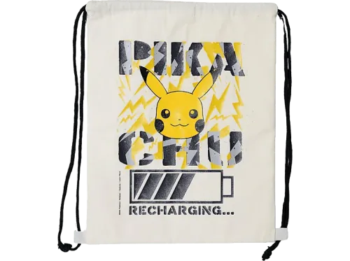 Mochila Sherwood Pokémon: Pikachu De cuerdas Tela 30x40