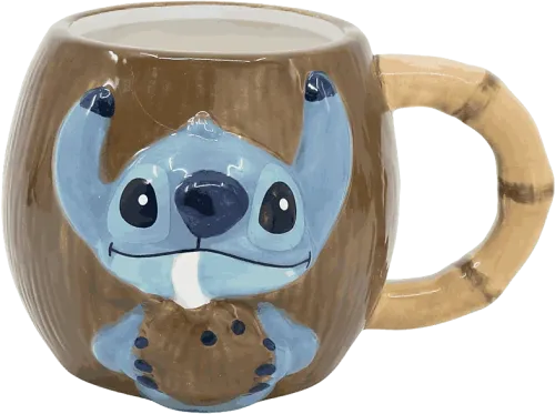 Taza Stitch en coco Lilo & Stitch 3D Cerámica 420 ml