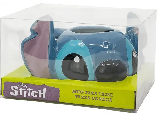 Taza Stitch Lilo & Stitch 3D Cerámica 375 ml