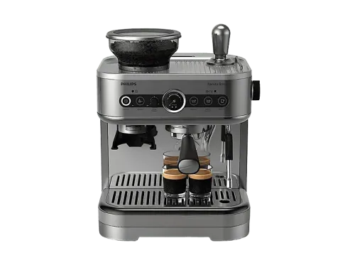 Cafetera express Philips Barista Brew PSA3228/01 Molinillo integrado Prensador calibrado premium doble container de café Capacidad 2,3l 15 bar.