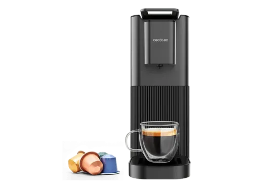 Cafetera de cápsulas Cecotec Power Caps 20 20 bar 700 ml 1400W Autoapagado Fácil limpieza Thermoblock Compatible cápsulas Nespresso Negro