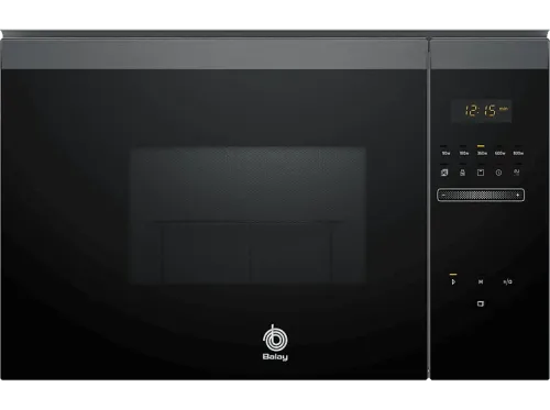 Microondas con grill integrable Balay 3CG4175G3 900 W 5 niveles 25 l Limpieza Hidrolítica Control deslizante Negro Grafito