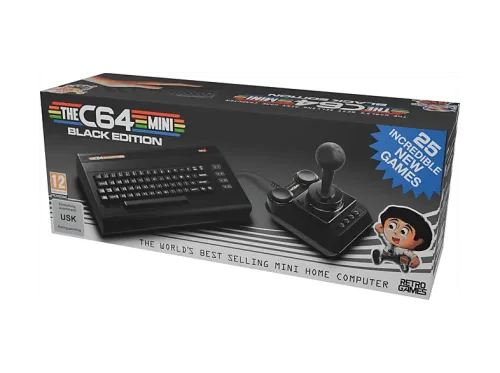 Consola retro THEC64 mini Black Edition 25 juegos preinstalados Joystick HDMI Negro