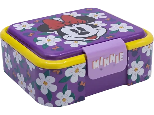 Fiambrera Sherwood Minnie Plástico Libre de BPA Con 3 compartimentos