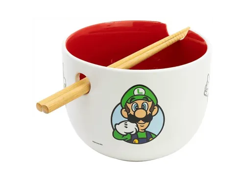 Cuenco Sherwood Super Mario Ramen Con palillos 500 ml