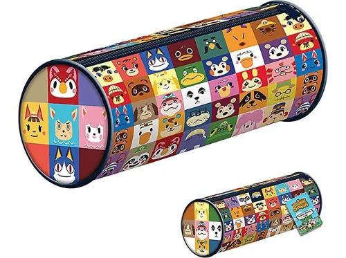 Estuche Sherwood Villager Squares Cremallera Licencia oficial Animal Crossing
