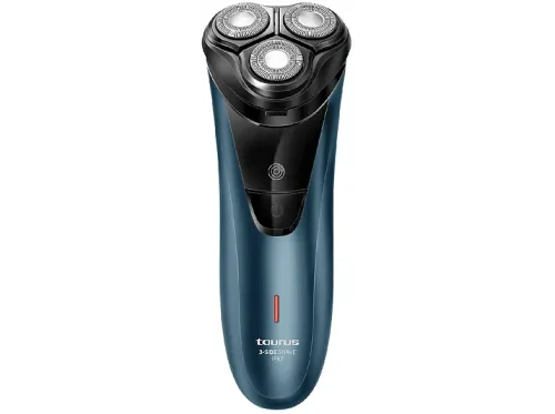 Afeitadora Taurus SHA1201 Afeitadora eléctrica Sin cable Seco o mojado 45 min Cortapatillas Curve Technology Carga USB Ergonómica Inox