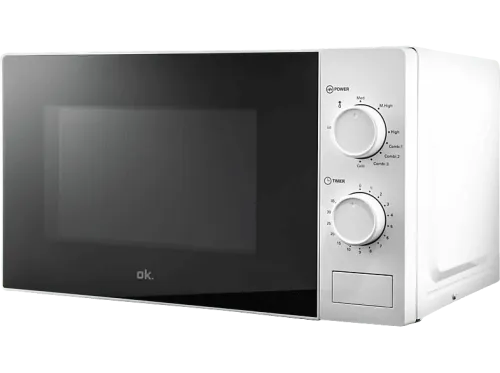 Microondas con grill ok. OMWG 2024 W 700 W 5 Niveles 20 l Dos mandos giratorios Blanco