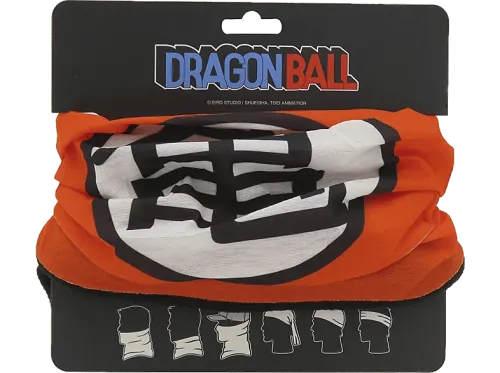 Accesorio Sherwood Bufanda Tubular Diseño Goku Naranja y blanco