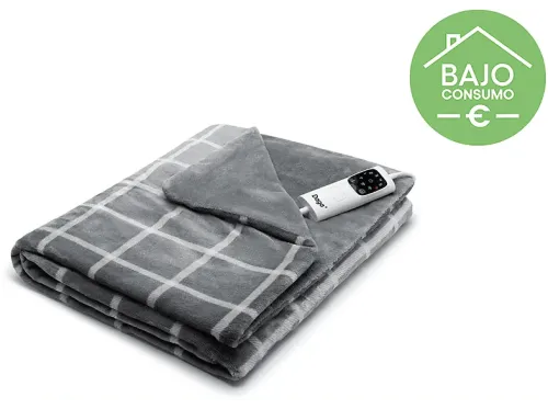 Manta eléctrica Daga Relax Suave 150 W 6 Niveles temperatura Gris oscuro
