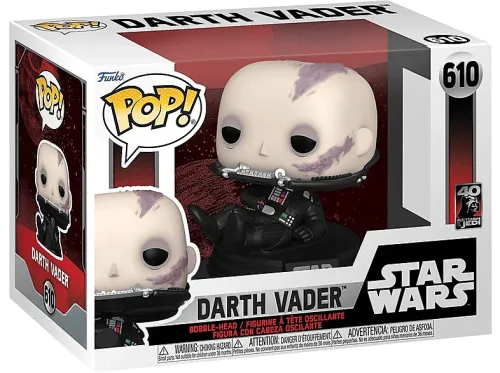 Figura Funko Pop! Darth Vader (sin máscara) Star Wars: El Retorno del Jedi (40 Aniversario)