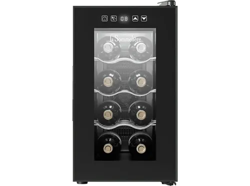 Vinoteca La Sommelière LS8H Termoeléctrico 8 botellas 65 W Iluminación LED 47.5cm 35 dB(A) Negro